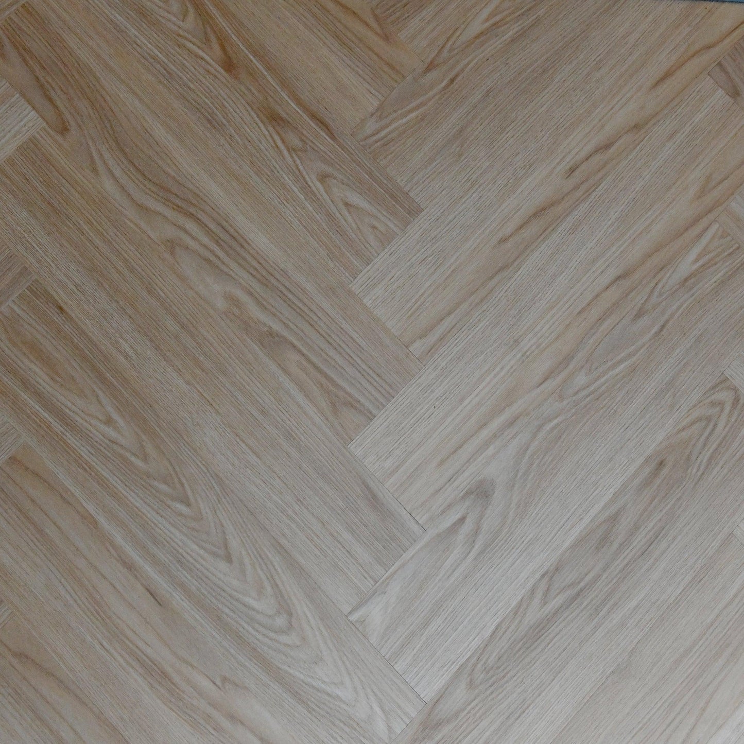 Herringbone Natural Oak - Sample Hybrid Flooring by KLD Home