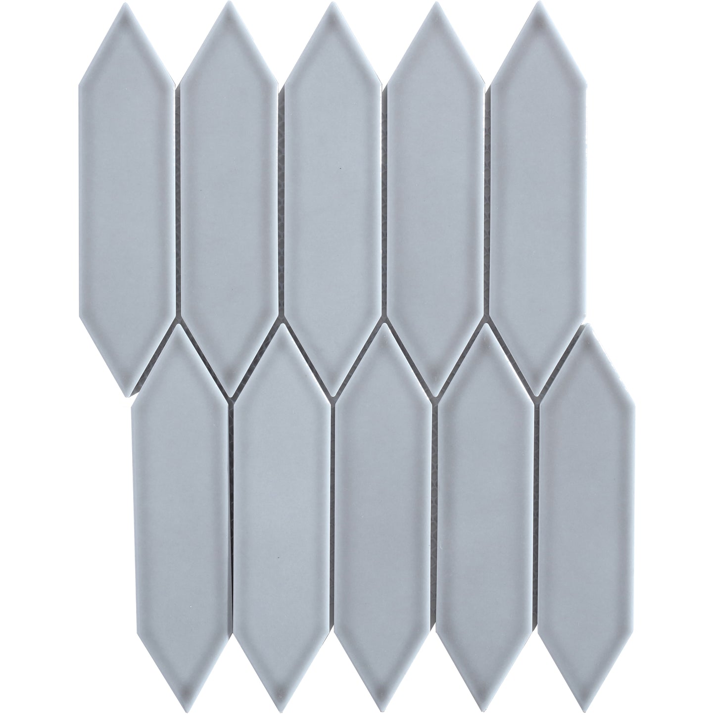 COTTAGE Porcelain Mosaics Picket Slate Grey Porcelain Mosaics by KLD Home