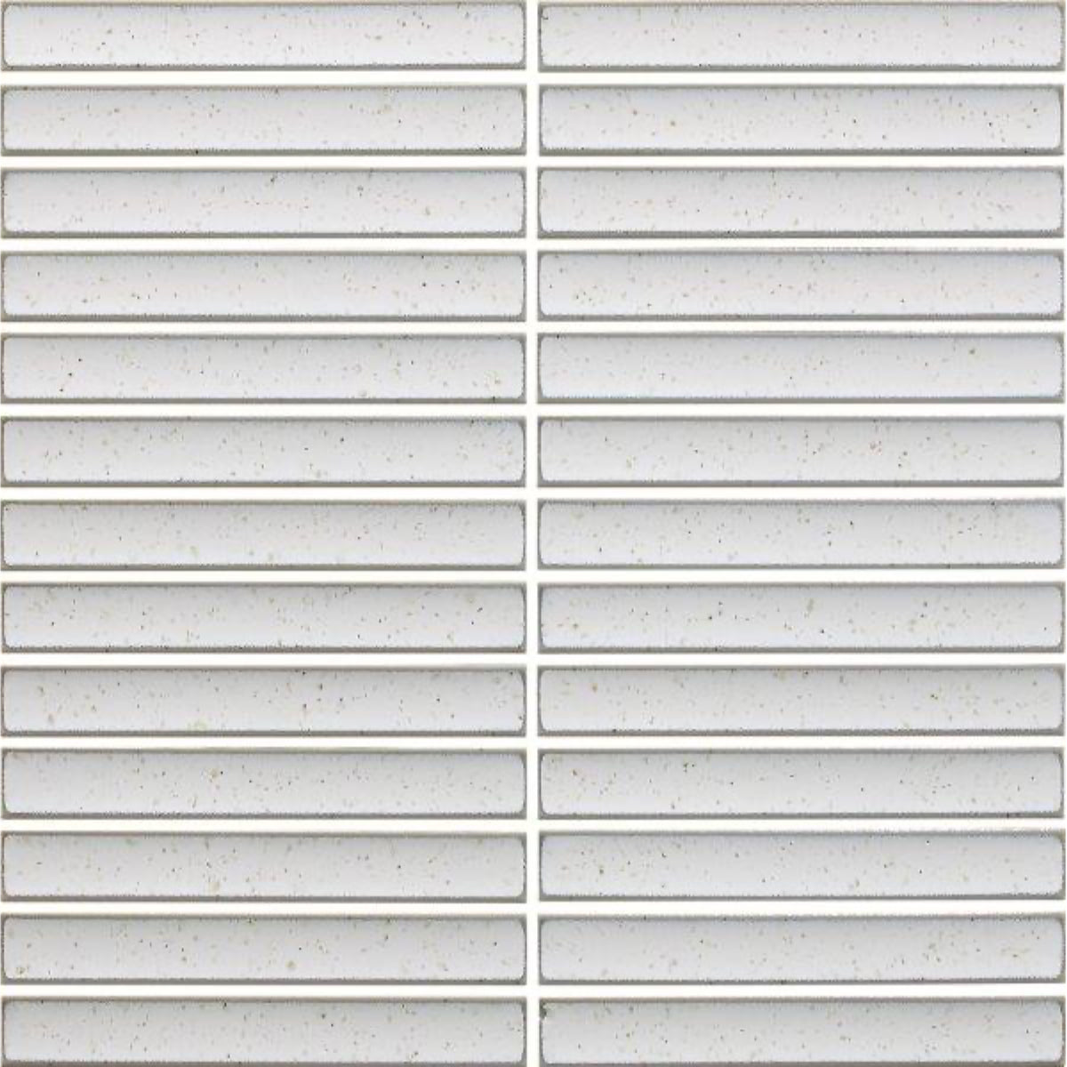 COTTAGE Porcelain Mosaics 3D Strip Ivory Porcelain Tiles by KLD Home