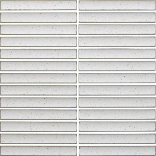 COTTAGE Porcelain Mosaics 3D Strip Ivory Porcelain Tiles by KLD Home