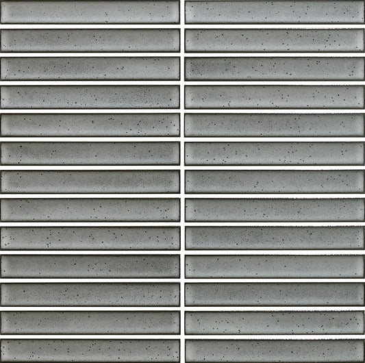 COTTAGE Porcelain Mosaics Strip Grey Porcelain Tiles by KLD Home